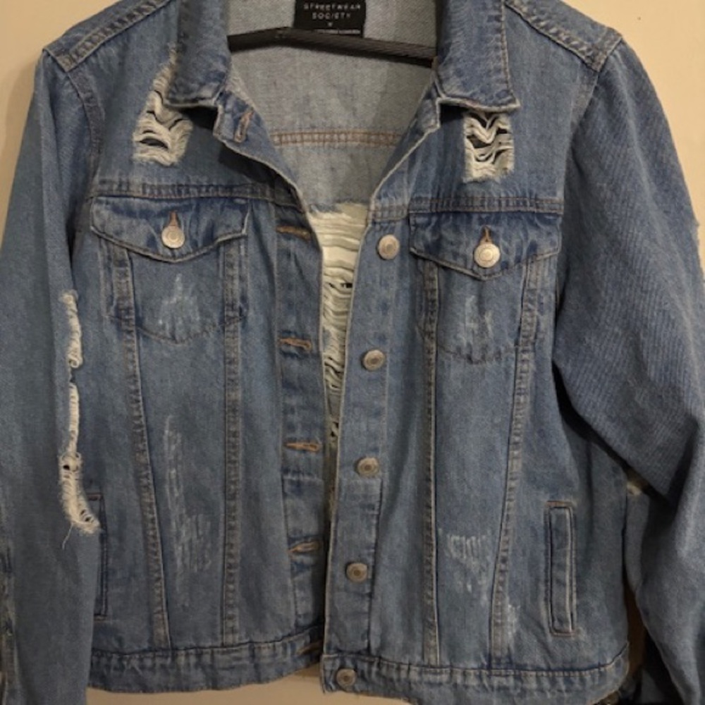 Distressed Denim Jacket